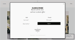Desktop Screenshot of maisonpere.com